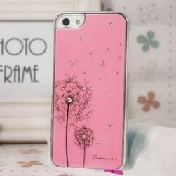 Чехол пластиковый с рисунком Одуванчика Розовый для IPhone 5