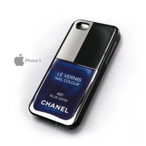 Чехол Лак 461 Blue Satin для iPhone 5