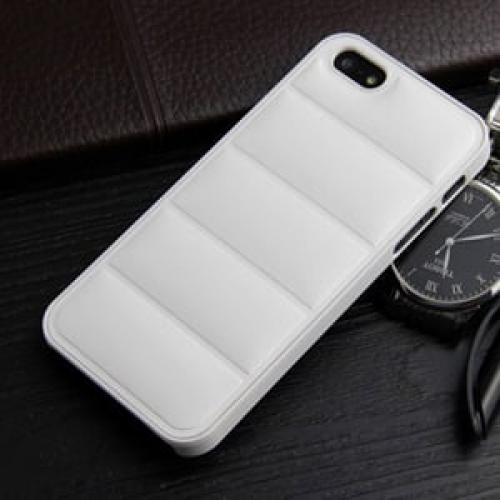 Пластиковый чехол Luxory case leather Белый IPhone 5