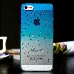 Пластиковый чехол Raindrop Blue Капли Дождя Синий для IPhone 5/5s