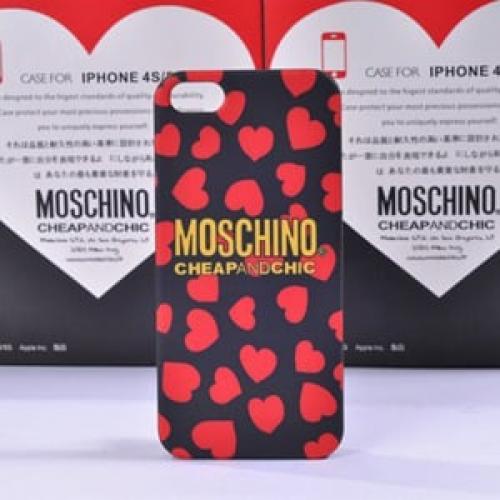 Пластиковый чехол Moschino Cheap and Chic красный для IPhone 5-5s