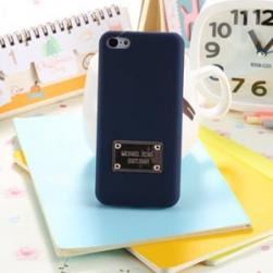 Пластиковый чехол Michael Kors Blue Синий для IPhone 5/5s