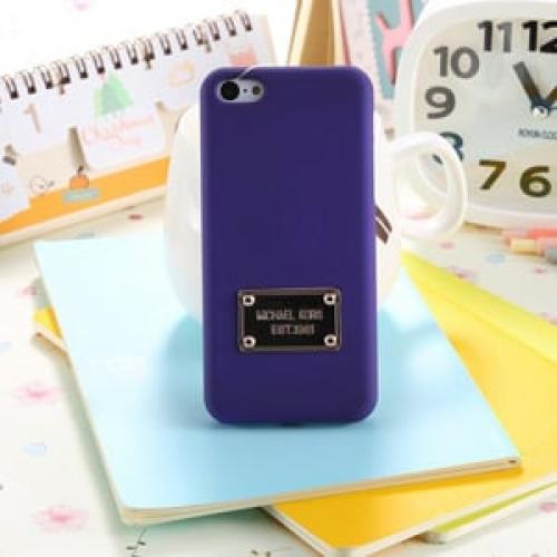 Пластиковый чехол Michael Kors Purple Фиолетовый для IPhone 5-5s