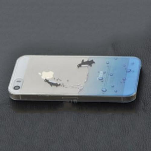 Чехол пластиковый Два пингвина для IPhone 5-5s