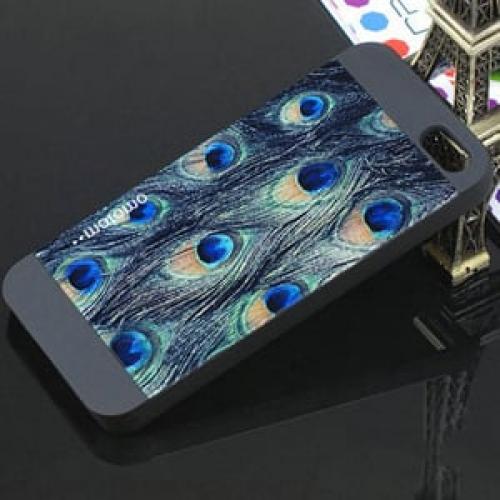 Пластиковый чехол Motomo Peacock Павлин для IPhone 5-5s