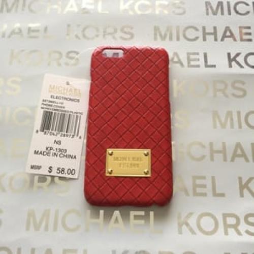 Пластиковый чехол Michael Kors Woven Red Красный для IPhone 5-5s