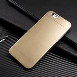Пластиковый чехол Motomo Metal Gold Золото для iPhone 5/5s