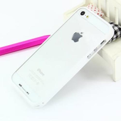Чехол накладка lims Белый с прозрачным для IPhone 5