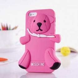 Силиконовый чехол Moschino Bear Светло Розовый для Iphone 5