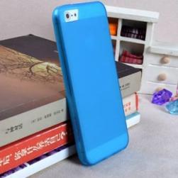Силиконовый чехол ультратонкий 0.7мм Синий для Iphone 5