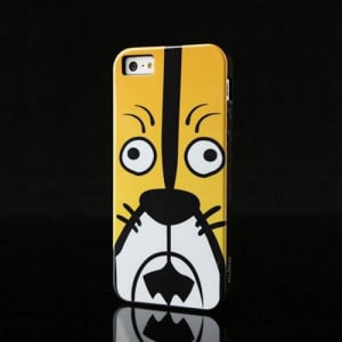 Силиконовый чехол Justcavalli Puro Crazy Zoo Yellow Tiger Желтый Тигр для IPhone 5-5s