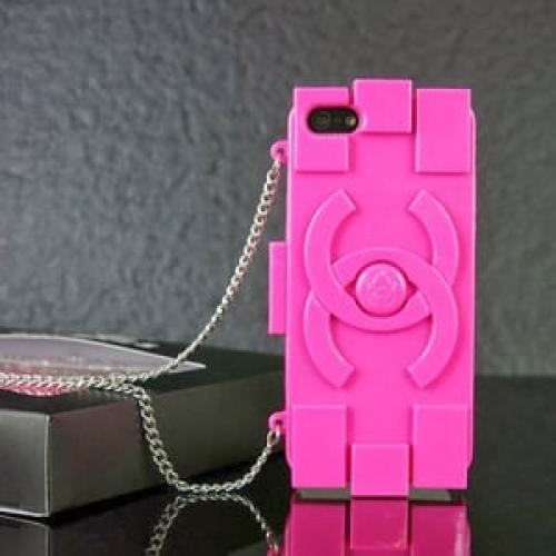Силиконовый чехол Lego Hot Pink Ярко Розовый для IPhone 5-5s