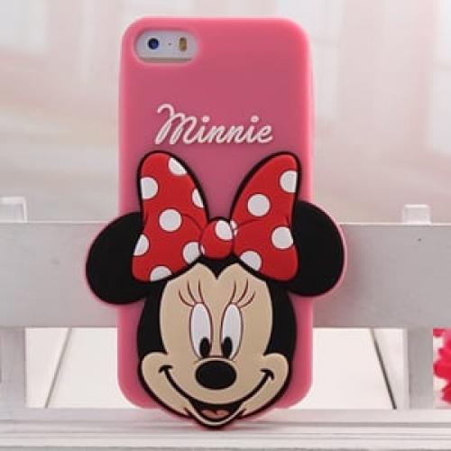 Силиконовый чехол 3D Capinha Minnie Mouse для iPhone 5-5s