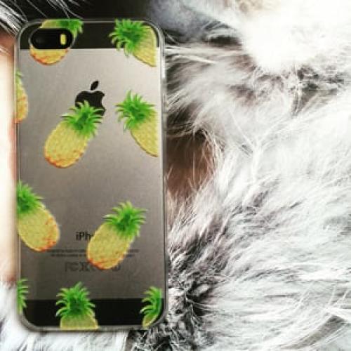 Силиконовый чехол Pineapple Ананас для IPhone 5-5s