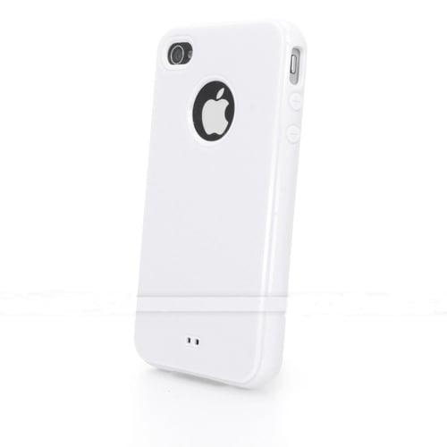 Силиконовый чехол Simple Glossy Белый для IPhone 5-5s