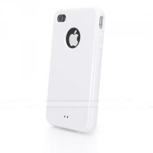 Силиконовый чехол Simple Glossy Белый для IPhone 5/5s