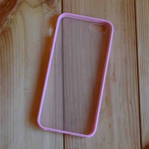 Силиконовый чехол Simple Matte Розовый для iPhone 5-5s