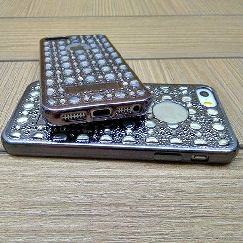 Силиконовый чехол Luxury Diamond Black Черный для iPhone 5-5s-5se