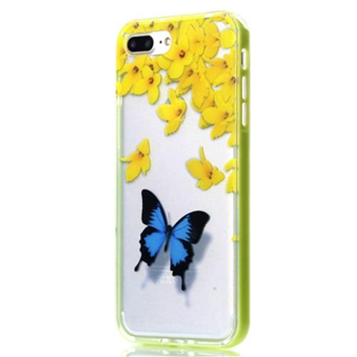 Силиконовый чехол Soznoc Бабочка Lime для iPhone 5&5s&5se