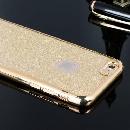 Силиконовый чехол Crystal Glitter Золото для iPhone 5&5s&5se