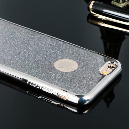 Силиконовый чехол Crystal Glitter Черный для iPhone 5&5s&5se