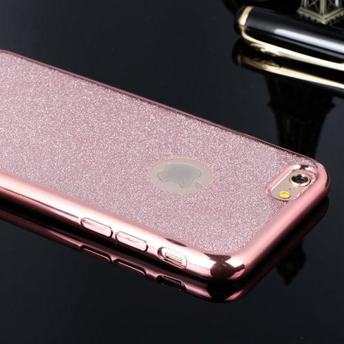 Силиконовый чехол Crystal Glitter Розовый для iPhone 5&5s&5se