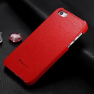 Накладка из эко-кожи Floveme Красная для iPhone 5&5s&5se