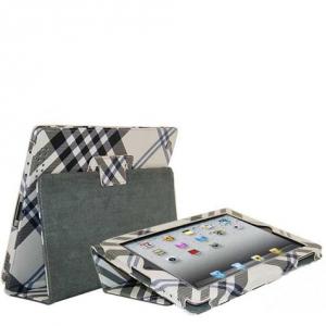 Смарт чехол-обложка Burberry New Style Серая для iPad 2&3&4