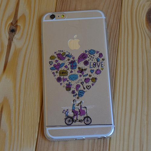 Силиконовый чехол Sweet Велосипед с Сердцем для iPhone 6 Plus&6s Plus