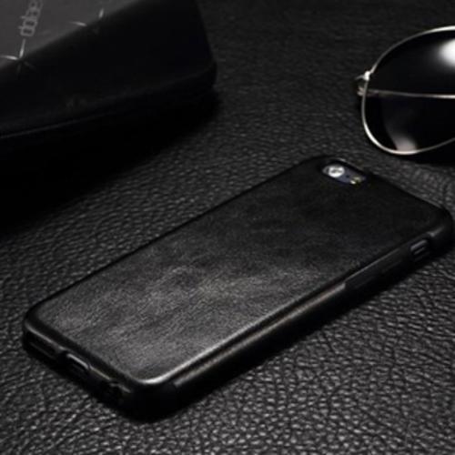 Силиконовая накладка под кожу Black Черный для iPhone 8