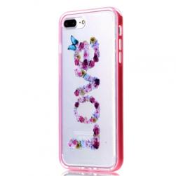 Силиконовый чехол Soznoc Love Pink для iPhone 7