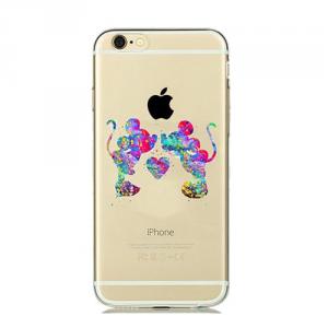 Силиконовый чехол Watercolor Art Relationship Mickey для iPhone 8