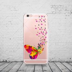 Cиликоновый чехол Painted Butterfly для iPhone 7&7s