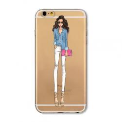 Силиконовый чехол Modern Girl для iPhone 8
