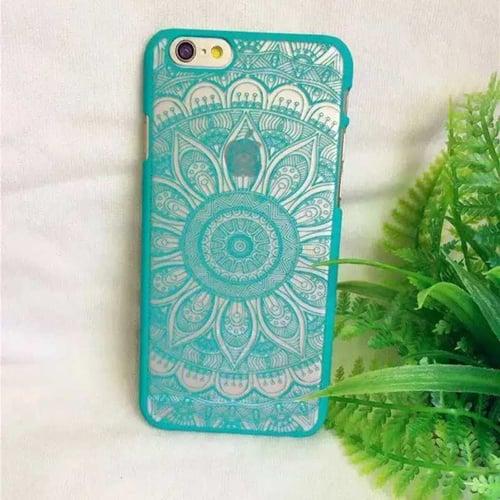 Пластиковый чехол Mehndi Turquoise Бирюзовый для iPhone 8