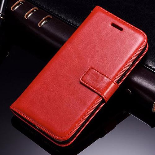 Чехол - бумажник Luxury Deluxe Красная для iPhone 7