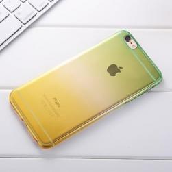 Силиконовый чехол 2х цветный Зеленый с желтым для iPhone 7 Plus