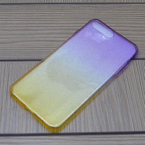 Силиконовый чехол 2х цветный Фиолетовый с желтым для iPhone 7 Plus