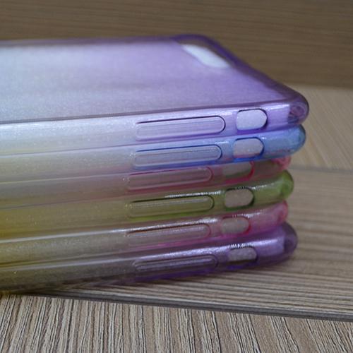 Силиконовый чехол 2х цветный Фиолетовый с желтым для iPhone 7 Plus