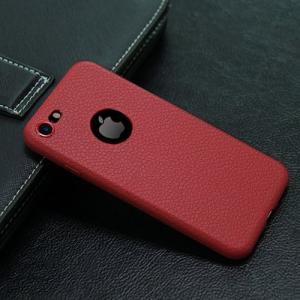 Силиконовый чехол Hundo Красный под кожу для IPhone 8 Plus