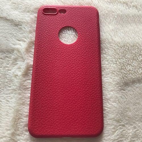 Силиконовый чехол Hundo Красный под кожу для IPhone 8 Plus