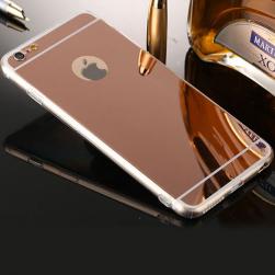 Силиконовый чехол Зеркальный Розовое Золото для iPhone 7 Plus