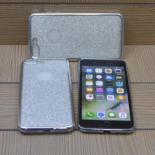 Силиконовый чехол Crystal Glitter Серебро для iPhone 8 Plus