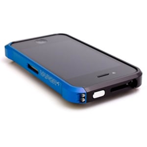 Бампер Vapor 4  Черный с синим Black-Blue для Iphone 4-4s
