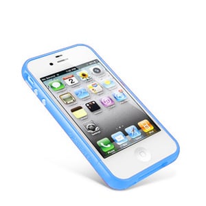 Бампер SGP Linear EX Color Series Tender Blue Голубой для IPhone 4-4s