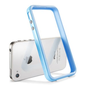 Бампер для iPhone 4 и 4S SGP Neo Hybrid 2S Pastel Series, цвет Голубой