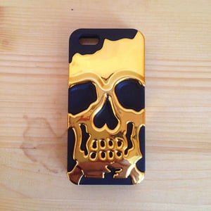 Защитный чехол Череп Skull Head Золото для iPhone 4&4s
