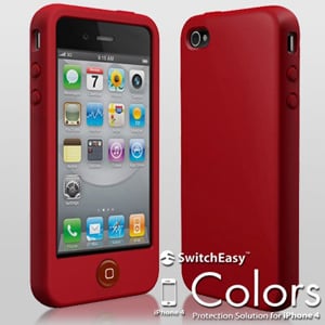 Чехол SwitchEasy Colors Red Красный для IPhone 4-4s