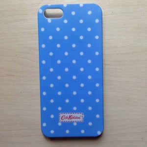 Чехол пластиковый Cath Kingston Синий в горошек для IPhone 5