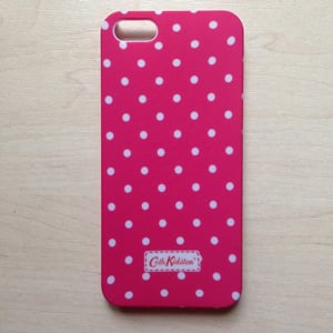 Чехол пластиковый Cath Kingston Красный в горошек для IPhone 5